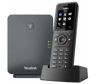 Yealink W77P Sistema de telefonía IP DECT compuesto por base DECT W70B y terminal W57R, ultrarresistente