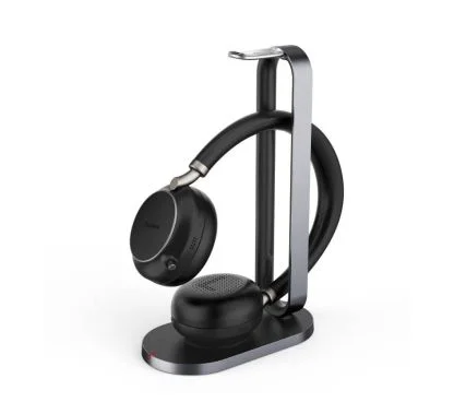Yealink BH76 with Charging Stand UC / Teams Black USB-A Auricular inalámbrico biaural negro con conector USB-A y base de