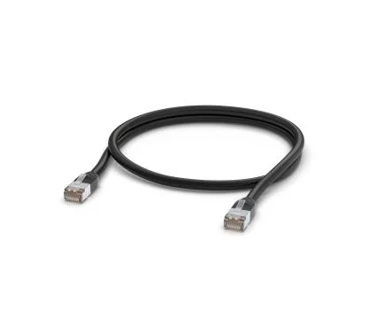 Ubiquiti UACC-Cable-Patch-Outdoor-1M-BK Cable de conexión de cobre trenzado de 24 AWG resistente para exteriores con co