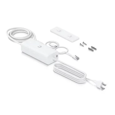 Ubiquiti UACC-PoE+-USBC Adaptador de CA con PoE integrado que permite que el dispositivo UniFi Cloud Gateway admita la salida