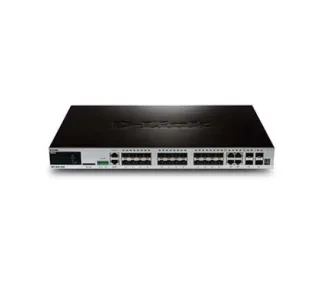 D-Link DGS-3620-28SC/SI 24-port SFP Layer 3 Managed Gigabit Switch, 4 Combo 1000BaseT/SFP, 4 10GE SFP+ (Standard Image)
