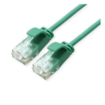 eRize - Cables de Red ERZ-EPRJ45UT6ACULZ-300-GN-S Latiguillos CAT 6A UTP SLIM Verde 3 metros LSZH