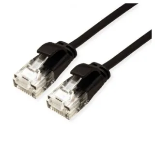 eRize - Cables de Red ERZ-EPRJ45UT6ACULZ-150-BK-S Latiguillos CAT6A UTP SLIM Negro 1,5 metros LSZH