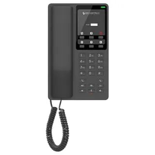 Grandstream GHP621W Teléfono IP compacto negro Wi-Fi (sin ethernet),2 cuenta/lineas SIP,6 teclas programables y 5 de función. Escritorio o pared (soporte incl.). Compatible GDMS. 12V/0,5A
