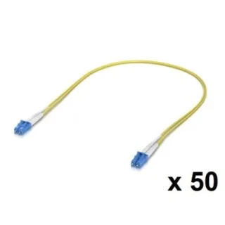 Ubiquiti UACC-OFC-S2-LULU-3M-50 Pack 50 cables de conexión de fibra óptica LC UPC dúplex OS2 para conexiones de hasta 100 G
