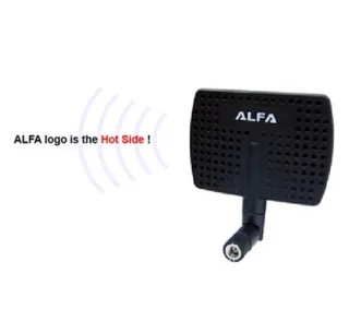 Alfa Network APA-M04 Antena Planar para Interior, 2.4GHz, 7dBi, RP-SMA pin Hembra