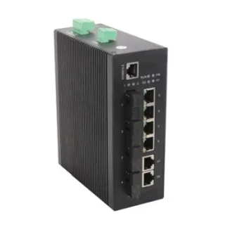 eRize ERZ-IS00F20440R-4085B - Switch Industrial Gestionable, Layer 2, 12 Puertos (4x 10/100 Mbps + 4x Fibra 10/100 Mbps