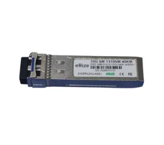 eRize ERZ-SMF010-S1310-040K-4085A-I - Módulo SFP Industrial 10G SFP+, Monomodo (SM), Conector LC, 40KM, 1310 nm, Temperatura