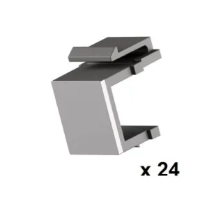 Ubiquiti UACC-KEYSTONE-BLANK-INSERT Pack de 24 piezas para cubrir los puertos no utilizados del panel