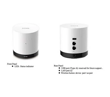D-Link DCH-G020 mydlink Connected Home Hub - Gateway used to control a variety of Z-Wave home sensors to automate your home