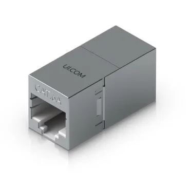 Ubiquiti UACC-RJ45-Coupler-C6A Pack de 10 adaptadores RJ45 CAT6 compacto con blindaje para extensión de cable Ethernet.