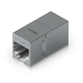 Ubiquiti UACC-RJ45-Coupler-C6A Pack de 10 adaptadores RJ45 CAT6 compacto con blindaje para extensión de cable Ethernet.