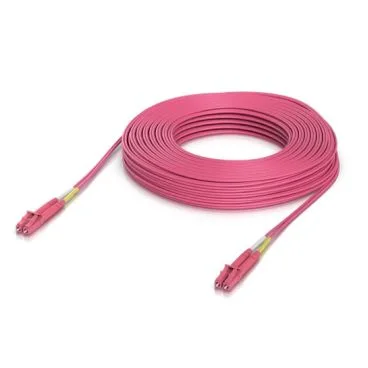Ubiquiti UACC-OFC-M2-LULU-30M Cable de conexión de fibra multimodo OM4 de 30 metros para interior con conectores dúplex LC