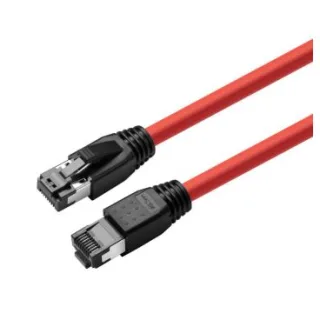 eRize - Cables de Red ERZ-EPRJ45SF08CULZ-150-RD Latiguillos CAT8 S/FTP Rojo 1,5 metros LSZH