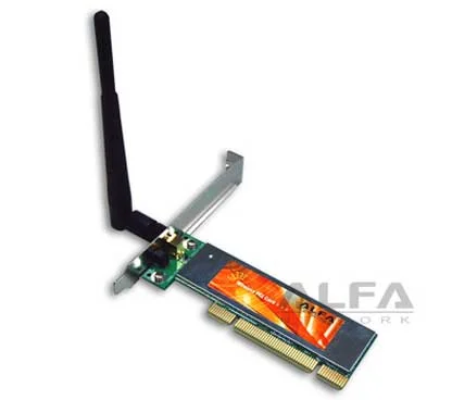 Alfa Network AWPCI84 - Tarjeta Wireless PCI Express, 802.11a/g 5 Ghz, Chipset Atheros, Antena Doble Banda 3/1 dbi