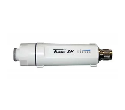 Alfa Network Tube2H - AP/CPE WiFi 802.11n, Resistente a Intemperie, Sin Antena, Conector N Macho, Puerto RJ45 10/100