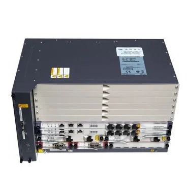 Huawei Optixtar MA5683T-2U1G-DC Chasis MA5683T (H60BZ1MABO01) con las tarjetas: 2x H80-PRTE (alimentación 48V DC), 2x