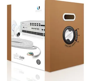 Ubiquiti U-CABLE-C6-CMR (UC-C6-CMR) Bobina de cable, CAT6, CMR (305 mts)