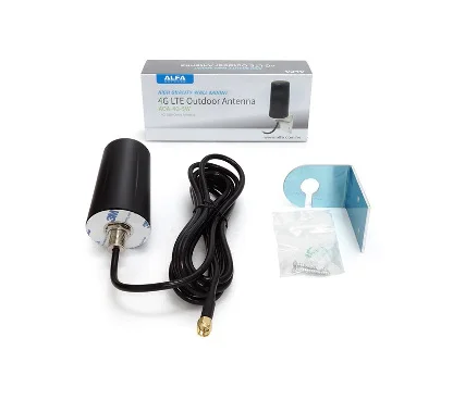 Alfa Network AOA-4G-5W-NM - Antena 4G Omnidireccional, Resistente a Intemperie IP67, 5dBi, Montaje en Muro, Conector N Macho