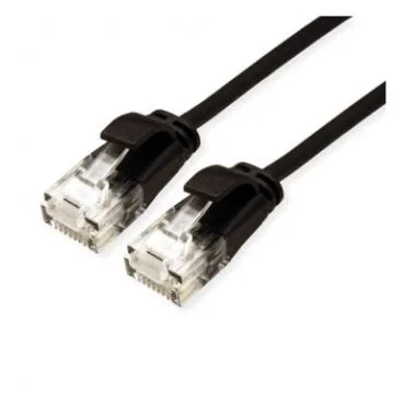 eRize - Cables de Red ERZ-EPRJ45UT6ACULZ-500-BK-S Latiguillos CAT 6A UTP SLIM Negro 5 metros LSZH