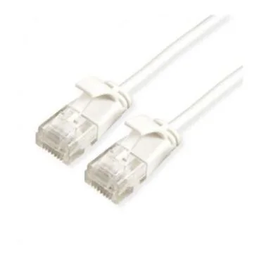 eRize - Cables de Red ERZ-EPRJ45UT6ACULZ-750-WT-S Latiguillos CAT6A UTP SLIM Blanco 7,50 metros LSZH