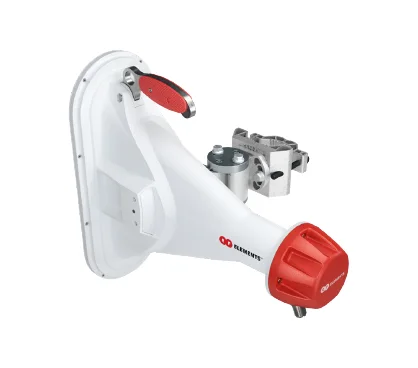 RF Elements HG3-CC-A90-V2 Antena con haz asimétrico de 90°, tipo Horn con 2 conectores N-hembra. Ganancia 16 dBi e IP55