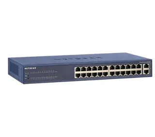 Netgear FS526T-200EUS ProSafe Smart Switch 24 Port 10/100 + 2 puertos 10/100/1000 Cobre