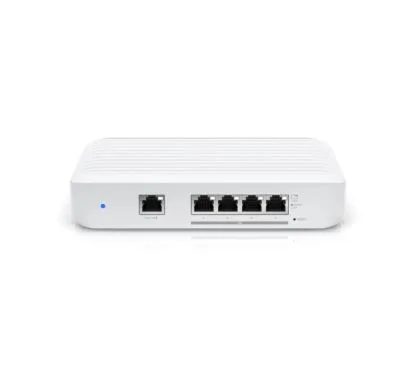 Ubiquiti USW-FLEX-XG Switch capa 2 con 4 puertos RJ45 de 10Gb y entrada GbE, 802.3at PoE + RJ45.