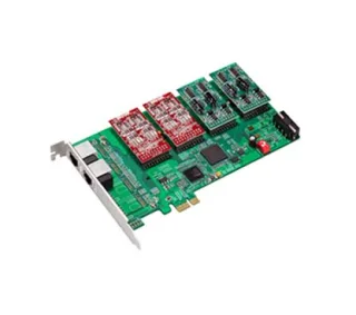 ATCOM AXE800PN PCI-E 8x FXO/FXS Enhanced Card Mainboard, PCI Express Interface,(Modules not included)