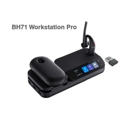 Yealink BH71 Workstation Pro USB-C/A Auricular inalámbrico monoaural con estación de trabajo incoroporada