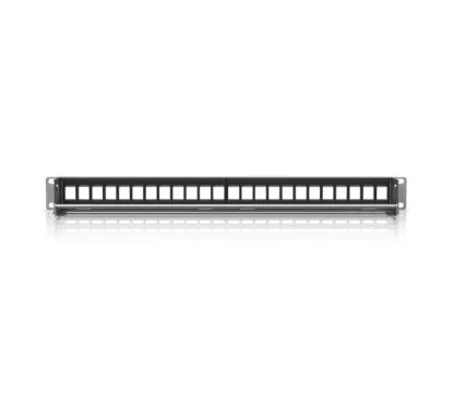 Ubiquiti UACC-RACK-PANEL-PATCH-BLANK-24 Patch panel 1U de 24 puertos para instalar en rack y crear una estética limpia y
