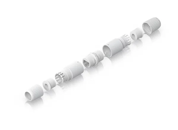 Ubiquiti UACC-RJ45-Coupler-C6A-Outdoor Pack de 2 adaptadores RJ45 CAT6 compacto y resistente a la intemperie para extender