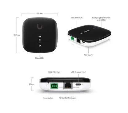 Ubiquiti UISP-FIBER-XGS Producto Reacondicionado