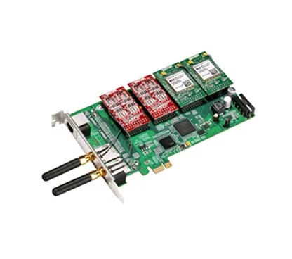 ATCOM AXE2G4AN GSM Hybird Telephony Card (PCI-E Interface) 2x GSM + 4x FXO/FXS Mainboard,,(Modules not included)