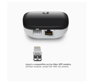 Ubiquiti UACC-AE (antes UF-AE) UFiber Conversor de fibra a Ethernet, con 1 puerto SFP y 1 puerto Gigabit Ethernet, con LEDs