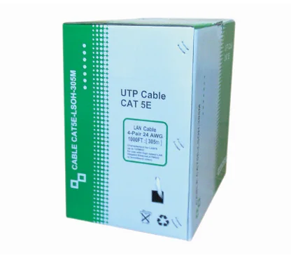 eRize ERZNC-U5ECCALZ-305 Cable de Red UTP CAT5E LSZH Económico Blanco, CPR ECA (305M. EN CAJA)