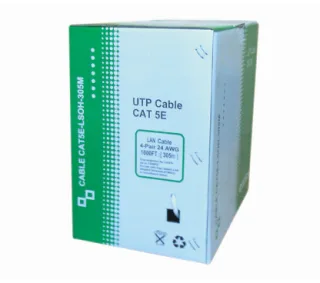 eRize ERZNC-U5ECCALZ-305 Cable de Red UTP CAT5E LSZH Económico Blanco, CPR ECA (305M. EN CAJA)