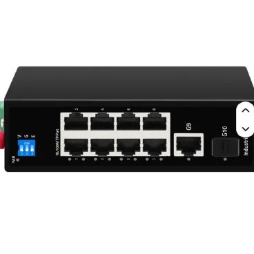 eRize ERZ-IS00F00811R-4075AP - Switch Industrial No Gestionable, 10 Puertos (8x 10/100 Mbps PoE + Uplink Gbe + Uplink SFP