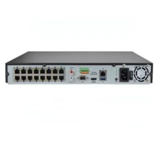 Hikvision DS-7616NI-K2/16P(D) - Grabador IP de Sobremesa, 16 Canales hasta 12MP, Capacidad para 2 HDD de 10TB (no incl.)