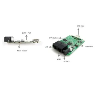 Alfa Network HoneyBee 802.11n 2x2 Routerboard+USB host (R36A PCBA)
