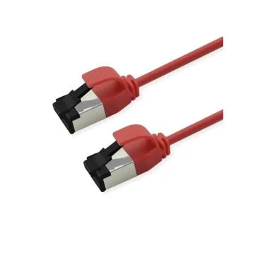 eRize - Cables de Red ERZ-EPRJ45SF08CULZ-150-RD-S Latiguillos CAT8 S/FTP SLIM Rojo 1,5 metros LSZH