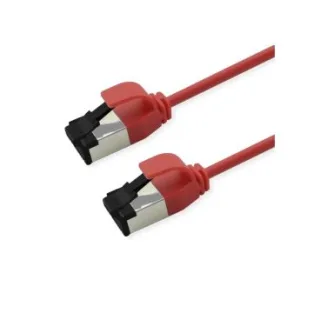 eRize - Cables de Red ERZ-EPRJ45SF08CULZ-150-RD-S Latiguillos CAT8 S/FTP SLIM Rojo 1,5 metros LSZH