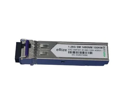 eRize ERZ-SMF001-B1490-100K-4085A-I - Módulo SFP Industrial BiDi, 1.25G, Monomodo (SM), Conector LC, 100KM, RX 1550 nm TX