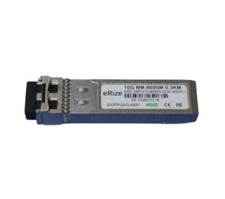 eRize ERZ-SMF010-M0850-0030-4085A-I - Módulo SFP Industrial 10G SFP+, Multimodo (MM), Conector LC, 30M, 850 nm, Temperatura