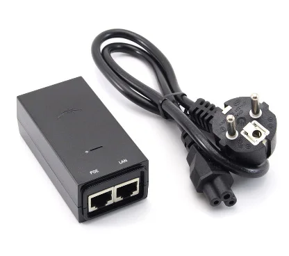Ubiquiti POE-48 (POE-48-24W) equivalente ERZ-POE4805-24W. POE Injector, 48VDC @0.5A, ethernet 10/100.