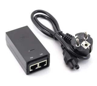Ubiquiti POE-48 (POE-48-24W) equivalente ERZ-POE4805-24W. POE Injector, 48VDC @0.5A, ethernet 10/100.