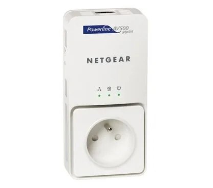 Netgear XAV5501-100PES POWERLINE AV+ 500 ADAPTER (Pass-Through)