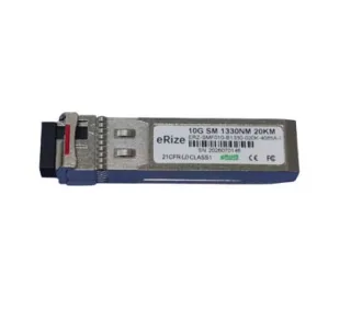 eRize ERZ-SMF010-B1330-020K-4085A-I - Módulo SFP Industrial 10G SFP+ BiDi, Monomodo (SM), Conector LC, 20KM, RX 1270 nm TX