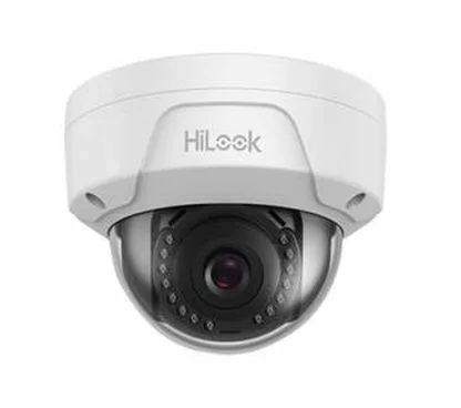 HILOOK IPC-D100-M(2.8mm) - Cámara IP Formato Domo, Resistente a Intemperie, Resolución 1MP 25/30fps (1280×720px), Lente Fija