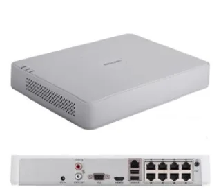 Hikvision DS-7108NI-Q1/8P(D) 60Mbps Bit Rate Input Max (up to 8-ch IP video) 1 SATA interface,8 independent PoE network